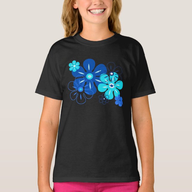 Lluvia de flores camisetas de Chica tropical (Anverso)