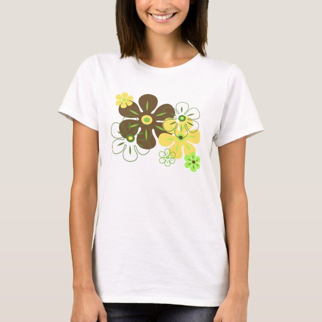 Lluvia de flores camisetas de Gal tropical (Anverso)
