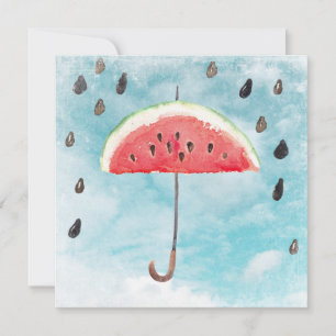 Lluvia de fruta fresca de melón en verano divertid