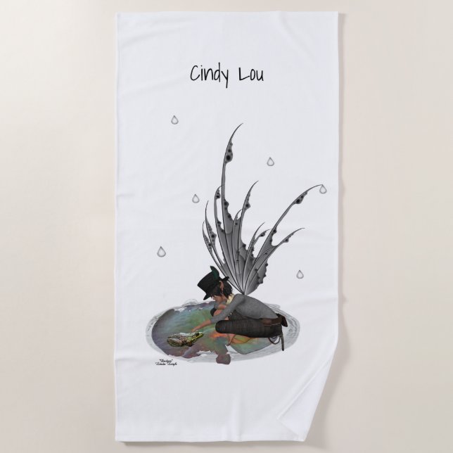 Lluvia De Niño Con Toalla De Playa De Rana (Anverso)