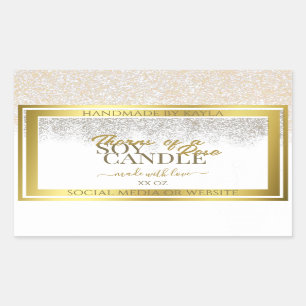 Lluvia de oro Etiquetas de embalaje de producto Bl