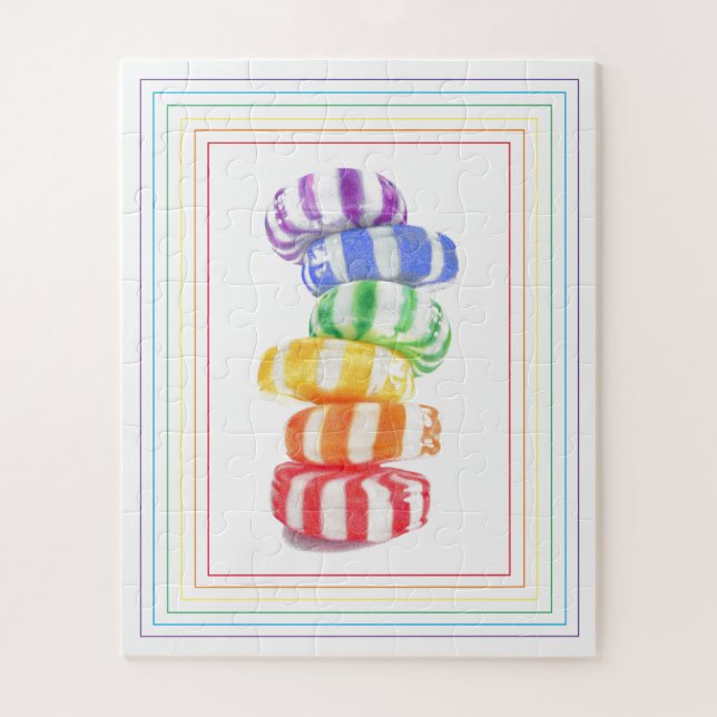 LLUVIA DE RAINBOW 16x20 Gran Rompecabezas (Vertical)