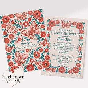 Lluvia de Tarjetas Florales Retro por Correo Cumpl