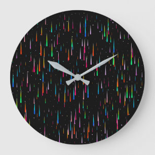 Lluvia del meteorito - reloj de pared