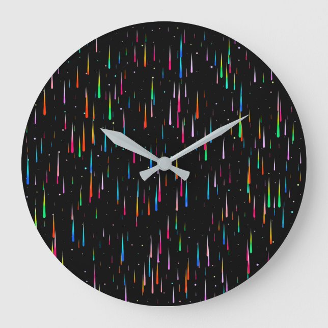 Lluvia del meteorito - reloj de pared (Anverso)