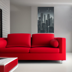 Lluvia en la ciudad   Poster de arte de IA