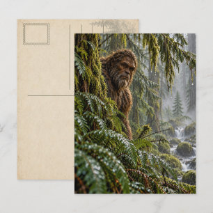 Lluvia en la tarjeta postal de Bigfoot de los Ever