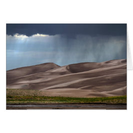 Lluvia en las grandes dunas de arena