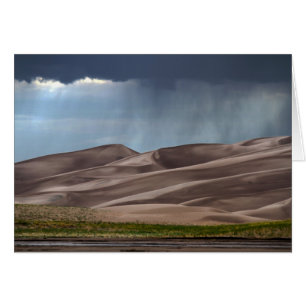 Lluvia en las grandes dunas de arena