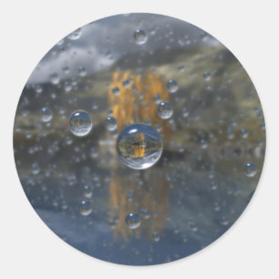 Lluvia en los Pegatinas Glen