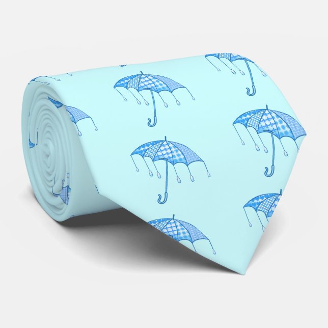 Lluvia Parasol corbata (Enrollado)