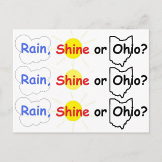 ¿Lluvia, Shine u Ohio? Postal