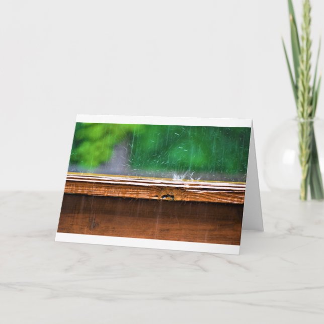 Lluvia, tarjeta (Anverso)