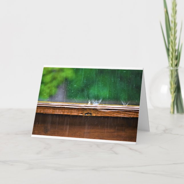 Lluvia, tarjeta (Anverso)