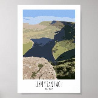 Llyn Y Fan Fan - Impresión estilo Poster de ferroc