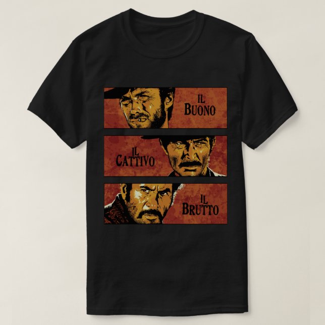Lo bueno, lo malo y la incómoda camiseta esencial (Diseño del anverso)