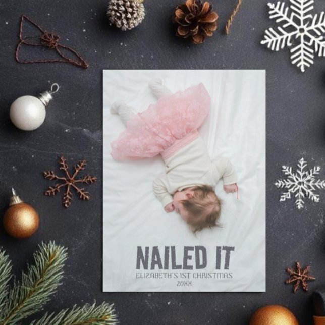 Lo Clavé Bebé Divertido 1er Navidad (Subido por el creador)