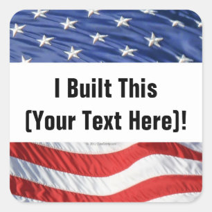¡Lo Construí! Pegatina (personalizado)