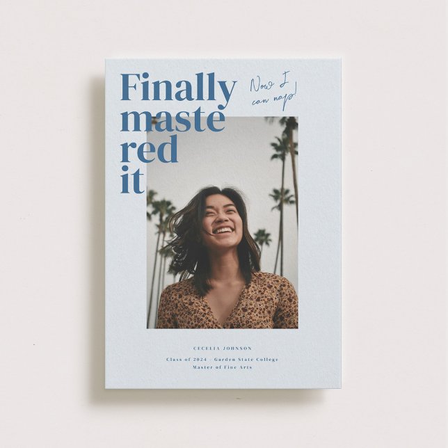 ¡Lo dominó! Invitación fotográfica de graduación (Subido por el creador)