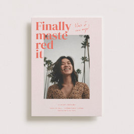 ¡Lo dominó! Invitación fotográfica de graduación