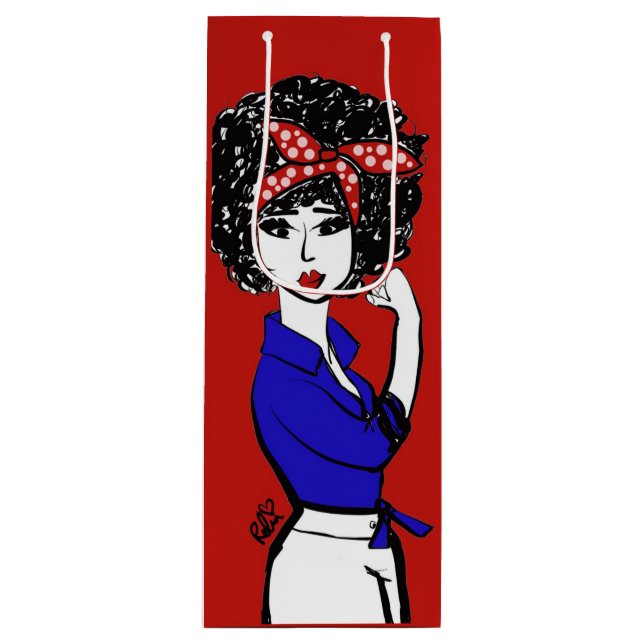 Lo Estamos Haciendo Bolsa De Regalo De Vino (Anverso)