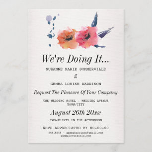 Lo estamos haciendo - Invitación a la boda lésbica
