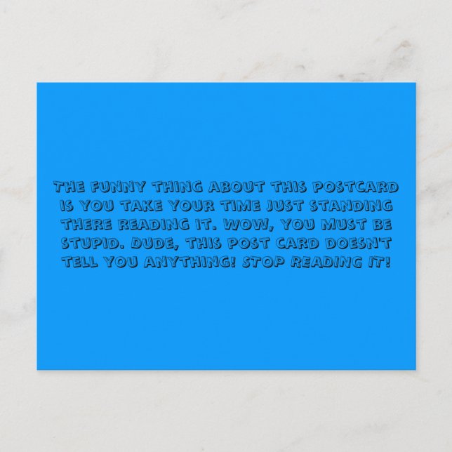 Lo gracioso de esta postal es que tomas... (Anverso)