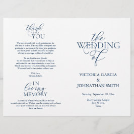 Lo hacemos, Boda Ceremonia programas plegables