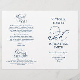 Lo hacemos, Boda Ceremonia programas plegables