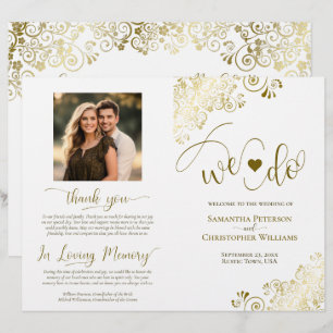 ¡Lo hacemos! Programa de Bodas DIY Glam Gold & Whi