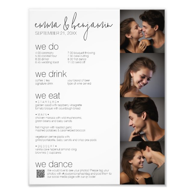 Lo Hacemos - Todo En Un BW - QR - 4 Fotos - Boda (Frente)