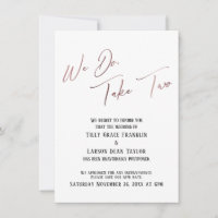 Lo Hacemos, Toma Dos: Invitación Boda Retrasada