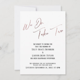 Lo Hacemos, Toma Dos: Invitación Boda Retrasada