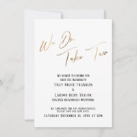 Lo Hacemos, Toma Dos: Invitación Boda Retrasada