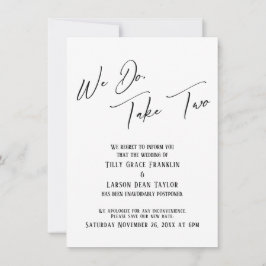 Lo Hacemos, Toma Dos: Tarjeta Simple Boda Retrasad