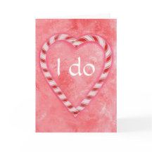Lo hago, Candy Cane Heart, tarjetas de invitación 