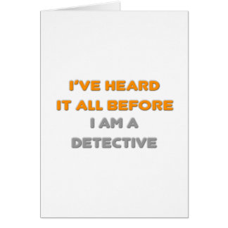 Lo He Oído Todo Antes. detective