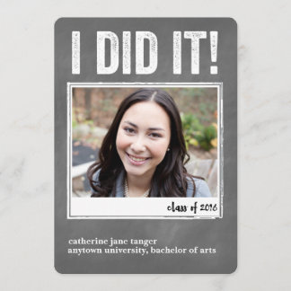 ¡Lo Hice! Anuncio de Graduación