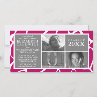 ¡Lo Hice! Invitación de tarjeta de foto de graduac