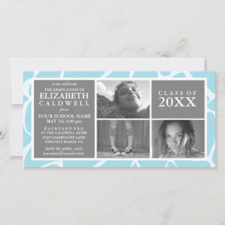 ¡Lo Hice! Invitación de tarjeta de foto de graduac