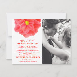 Lo hicimos casados camellis fiesta de boda roja