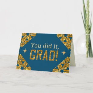 Lo Hiciste Tarjeta De Graduación Purpurina