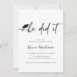 Lo Hizo Invitación A La Graduación