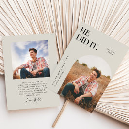 Lo Hizo Invitación De Graduación De Ash Arch