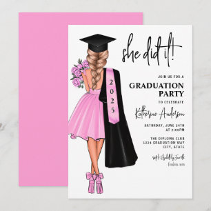 Lo Hizo Una Invitación De La Fiesta De Graduación