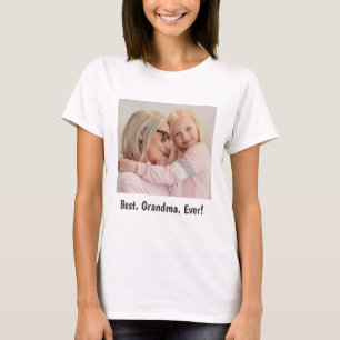 Lo mejor. Abuela. ¡Nunca! Camiseta fotográfica fam