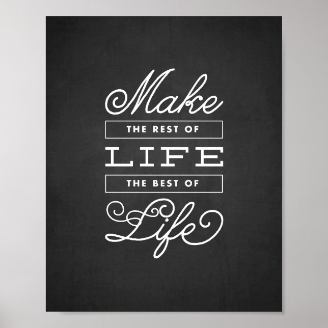 Lo mejor de la vida | Impresión artística (Frente)