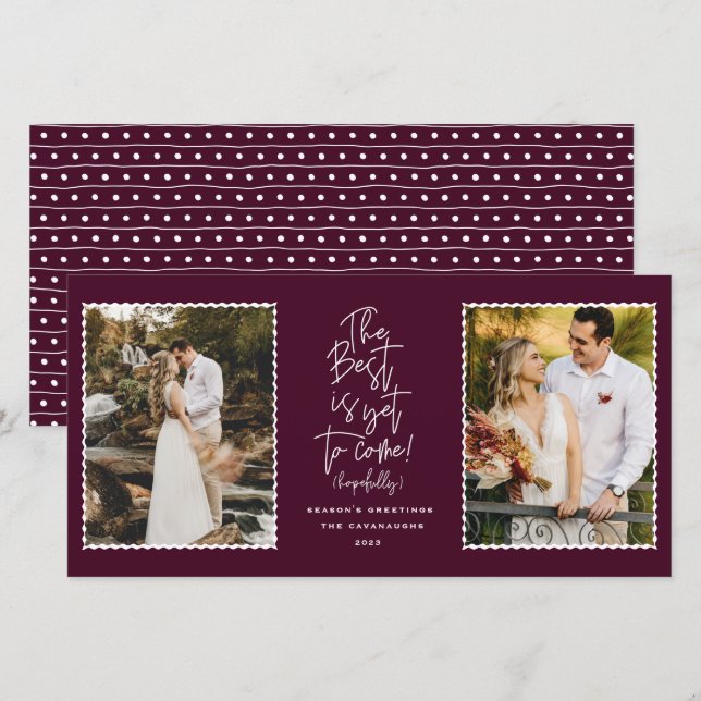 Lo Mejor Es Aún Llegar A La Tarjeta De Festividad  (Anverso / Reverso)