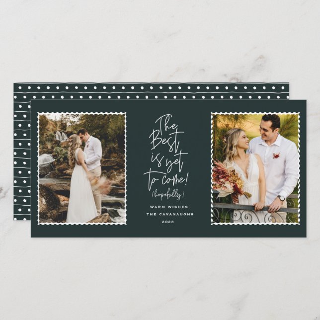 Lo Mejor Es Aún Llegar A La Tarjeta De Festividad  (Anverso / Reverso)