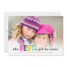 Lo mejor está por venir | Navidades | Tarjeta foto